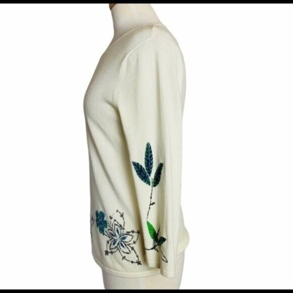 Vintage MIRASOL Embroidered Appliqué Top Small - Picture 3 of 7